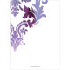 Purple Watercolor Damask Invitations Image 3 of 11